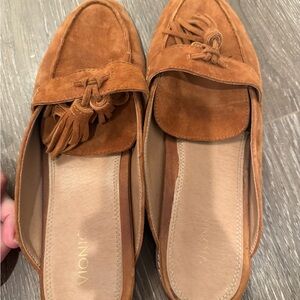 Vionic Women's Brown Suede Tassel Loafers